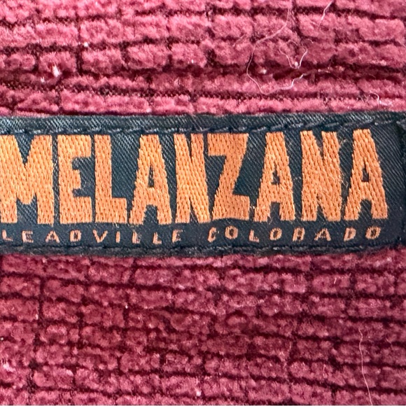 Melanzana Microgrid Dress, Maroon, Size S - Picture 3 of 4